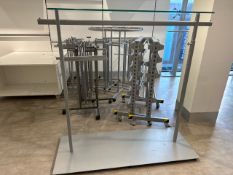 Assorted Metal Retail Rails x 9