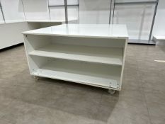 White Wood Mobile Display Box
