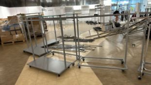 Mobile Retail Hanging Rails x 6