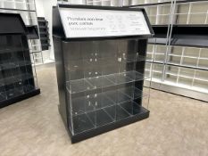 Black Wood Shirt Box Display Unit