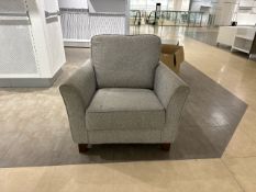 Grey Fabric Armchair