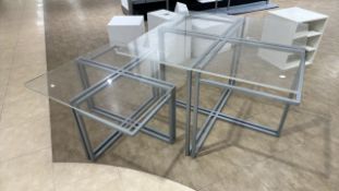 Metal Frame Display Stand with Perspex Top Set