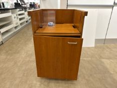 Wooden Stand with Cupboard