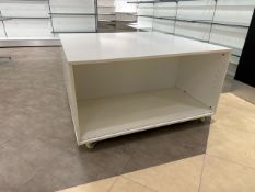 White Wood Mobile Display Box