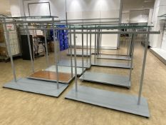 Metal Hanging Rail with Base x 9