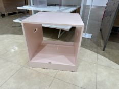 Pink Wood Display Cube
