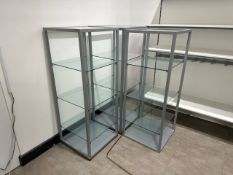 Glass Shelf Display Unit x3