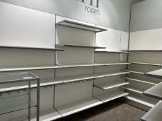 Bank Of 35 x wooden Shelves