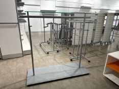 Assorted Metal Retail Rails x 6