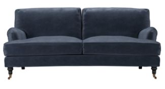 Bluebell 3 Seat Sofa In Armour Smart Velvet RRP - £2620