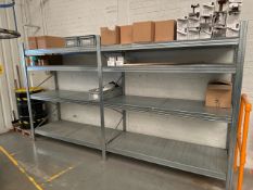 2 Bays Of Grey Metal Shelving