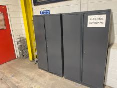 Pair Of Bisley Metal Storage Cupboards