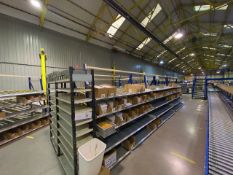 A Run Of 6 Bays Of Back To Back Flow Racks