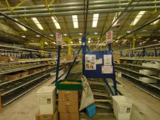 A Run Of 10 Bays Of Back To Back Flow Racks