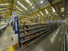 A Run Of 6 Bays Of Back To Back Flow Racks