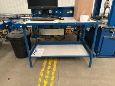 Blue Metal Work Station