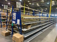 A Run Of 6 Bays Of Back To Back Flow Racks