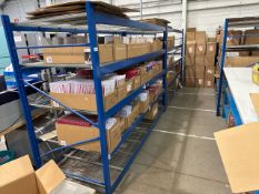 3 Bays Of Metal Shelving Racks