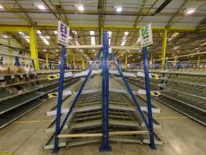A Run Of 6 Bays Of Back To Back Flow Racks
