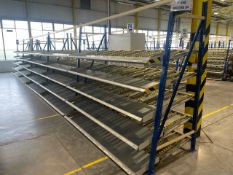 A Run Of 9 Bays Of Back To Back Flow Racks