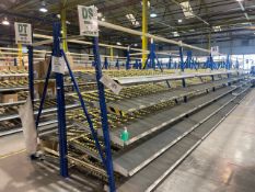 A Run Of 6 Bays Of Back To Back Flow Racks