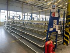 A Run Of 8 Bays Of Back To Back Flow Racks