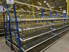 A Run Of 6 Bays Of Back To Back Flow Racks