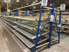 A Run Of 6 Bays Of Back To Back Flow Racks