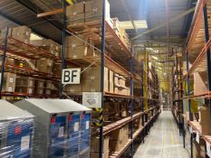 Run Of 10 Bays Of Boltless Industrial Pallet Racking