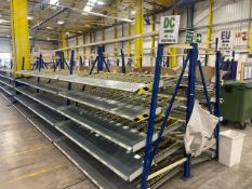 A Run Of 6 Bays Of Back To Back Flow Racks