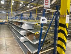 A Run Of 10 Bays Of Back To Back Flow Racks