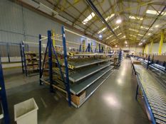 A Run Of 4 Bays Of Back To Back Flow Racks