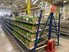 A Run Of 6 Bays Of Back To Back Flow Racks