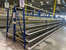 A Run Of 6 Bays Of Back To Back Flow Racks