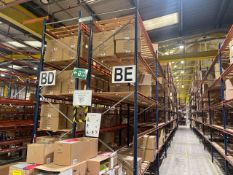 Run Of 20 Bays Of Back To Back Boltless Industrial Pallet Racking