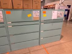 Light Blue Metal Storage Unit x2