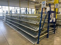 A Run Of 8 Bays Of Back To Back Flow Racks