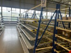 A Run Of 7 Bays Of Back To Back Flow Racks