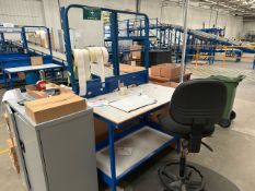 Blue Metal Work Station x4