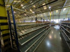 A Run Of 6 Bays Of Back To Back Flow Racks