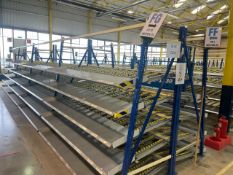 A Run Of 8 Bays Of Back To Back Flow Racks