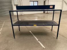 NO RESERVE Blue Metal Work Bench