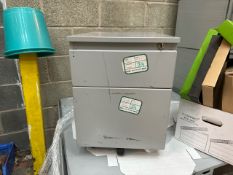 Grey Metal Pedestal Unit x 4