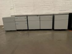 10 x Metal 2 Drawer Pedestal Units