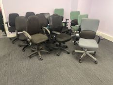 12 x Assorted Office Chairs