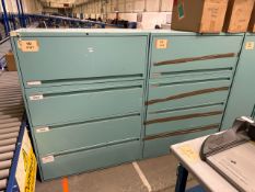 Light Blue Metal Storage Unit x2