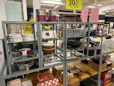 Metal and Glass Side Table x4