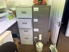 Metal Filing Cabinets x2