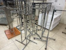 Metal Hanging Rails x5