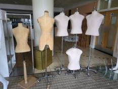 Torso Dress stand Mannequins x 6